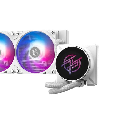 MSI MPG Coreliquid P22 360 ARGB White CPU Liquid Cooler With LCD Display